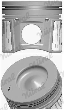 Nural 8743700010 Поршень з кільцями FORD 82,50 Duratorg 1.8TDCI Transit Connect без каналу охолоджен