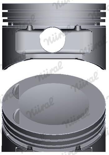 Nural 8743850000 Поршень з кільцями VAG 82.50 2.0 TFSI AXX/BWA/BPY/CAWB/CCTA/CCZA TRAPEZ (вир-во NUR