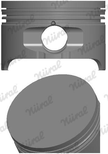 Nural 8744370700 Поршень з кільцями RENAULT 80,00 K7M 732 EURO 4 (вир-во NURAL)
