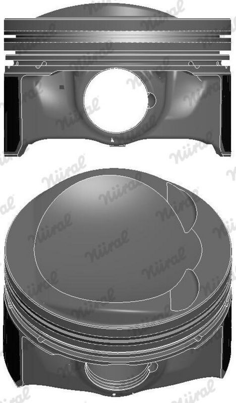 Nural 8744380000 Поршень, комплект (палець на 23)