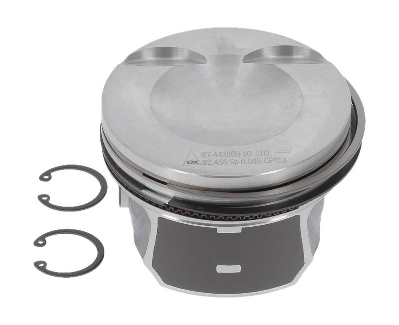 Nural 8744380010 Поршень з кільцями VAG 82.51 2,0TFSI CAEA/CAWA/CDNB/CCTA/CDNC PIN 23X53 (вир-во NUR