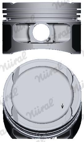Nural 8744780000 Поршень з кільцями VW 76,51 1,2 12V 3 цил. AZQ/BME 02- (вир-во NURAL)