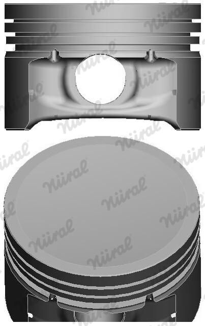 Nural 8745000000 Поршень з кільцями RENAULT 69.0 D4F 1,1 16V 00- (вир-во NURAL)