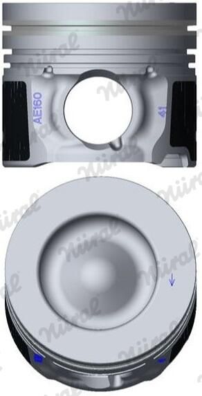 Nural 8745310700 Поршень з кільцями PSA 75,60 мм 1,6HDI DV6FC/DV6FD 14- (вир-во NURAL)