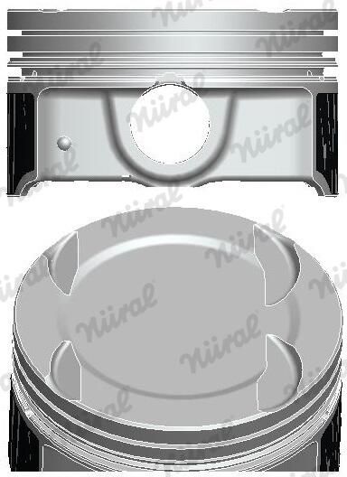 Nural 8752270000 Поршень з кільцями ROVER 80.0 1,8 16V 18K4F (вир-во NURAL)