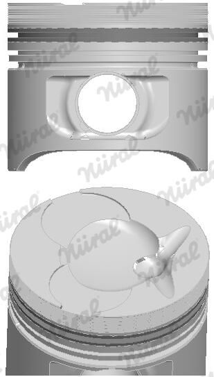 Nural 8774310010 Поршень з кільцями MB 89,00 OM601/602 2,3D/2,9D (вир-во NURAL)