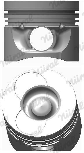 Nural 8774310700 Поршень з кільцями MB MB 89.50 2.9TDI OM602DE29LA 94- (вир-во Nural)