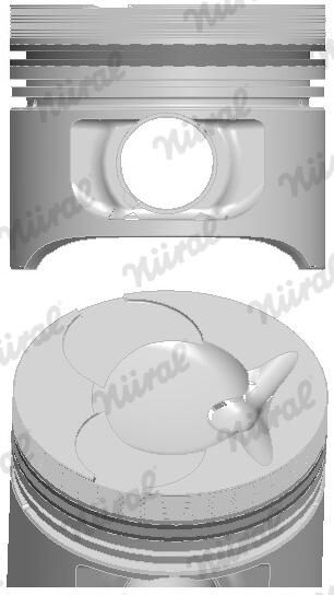 Nural 8774310710 Поршень з кільцями MB 89,50 OM601/602 (вир-во NURAL)