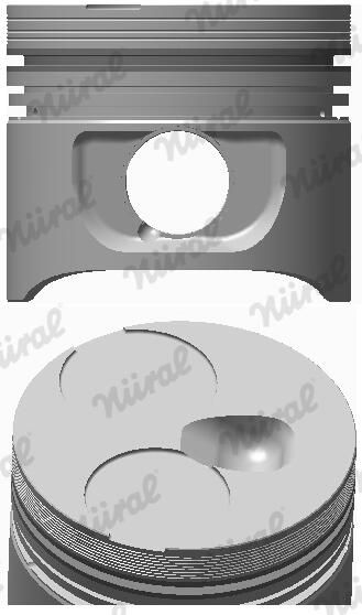 Nural 8774360710 Поршень з кільцями MB 87,50 OM601/602/603 (вир-во NURAL)