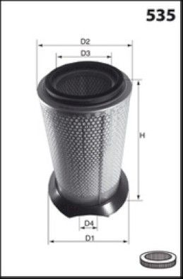 FA0895  Фільтр повітря (Mecafilter)