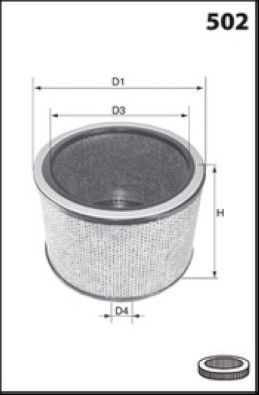 FO0478  Фільтр повітря (Mecafilter)