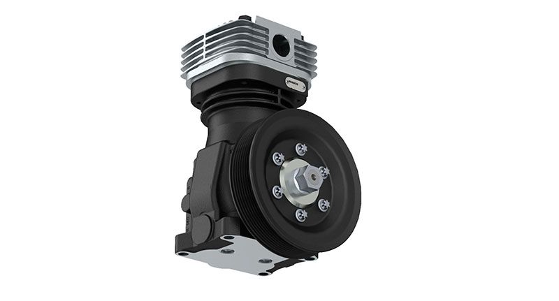 WABCO 4111410030 Компресор пневматичної системи зі шківом JD8430 (RE189197, RE58386) (вир-во Wabco)