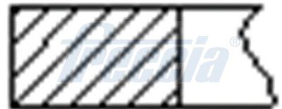 Freccia FR10209700 Комплект поршневих кілець FIAT STD o̸80.5 1 cyl.