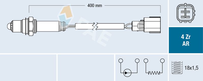 FAE 75619 Кисневий датчик