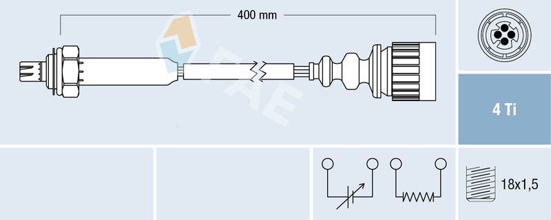 FAE 77187 Кисневий датчик