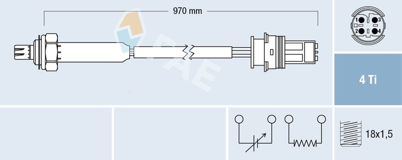 FAE 77190 Кисневий датчик