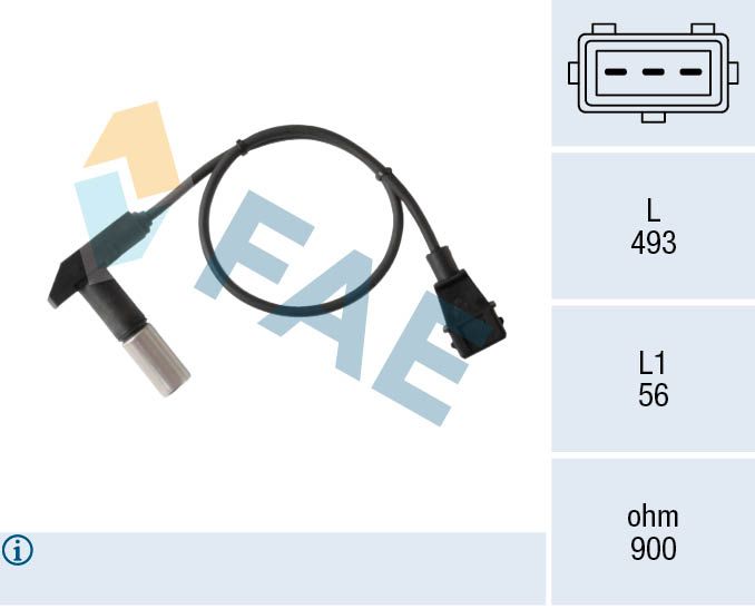 FAE 79208 Імпульсний датчик, колінчатий вал