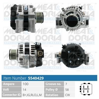 Meat&Doria 5540429 Генератор