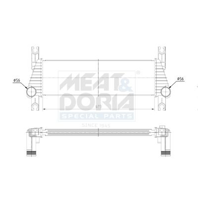 Meat&Doria 995052 Охолоджувач наддувального повітря