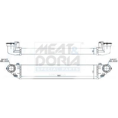 Meat&Doria 995348 Охолоджувач наддувального повітря