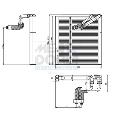 Meat&Doria 997113 Випарник, система кондиціонування повітря