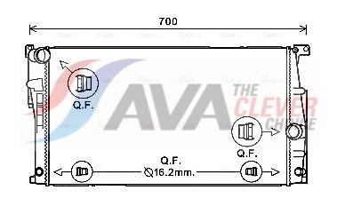 BW2447 AVA Радіатор охолодження F20, F21, F22, F23, F30, F31, F34, F34, F80, F87