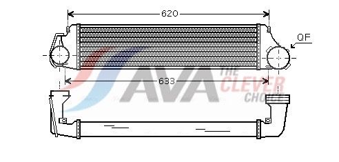 BW4282 AVA Інтеркулер 3 E46 318d/330xd 00-