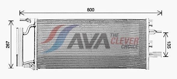 BW5607D AVA Радіатор кондиціонера
