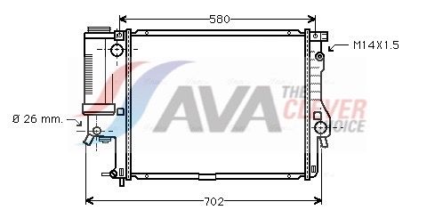BWA2186 AVA Радіатор охолодження E39 520/528i 95-