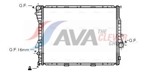 BWA2275 AVA радіатор охолодження X5 E53 3.0d/3.0i/4.4 00-
