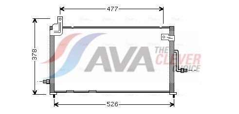 DW5044 AVA Радіатор кондиціонера Matiz 98- (вир-во AVA)
