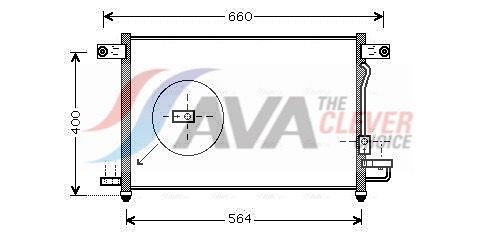 DW5061D AVA Радіатор кондиціонера Aveo 03-