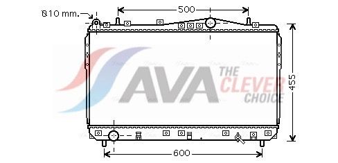 DWA2073 AVA Радіатор охолодження NUBIRA/LACETTI MT 03-1,6-1,8 (Ava)