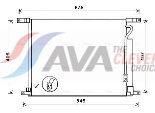 DWA5139D AVA Радіатор кондиціонера з осушувачем Aveo 08-