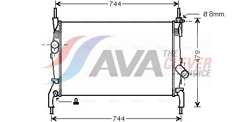 FD2404 AVA Радіатор охолодження TRANSIT 06-