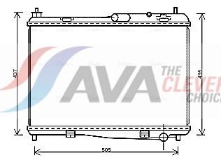 FD2440 AVA Радіатор охолодження FORD (вир-во AVA)