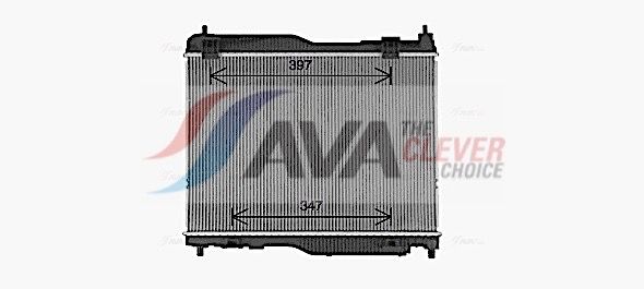 FD2683 AVA Радіатор охолодження FORD ECOSPORT (2012) 1.0 ECOBOOST