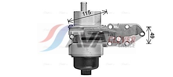 FD3669H AVA Олійний радіатор FORD TRANSIT 2.2/2.4 TDCi +06 (вир-во AVA)