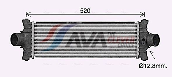 FD4677 AVA Інтеркулер FORD TRANSIT 260 (2006) 2.2 TDCI