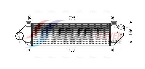 FDA4438 AVA Інтеркулер Focus II 1.6 TDCi * 02/08-(AVA)