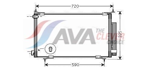 HD5201D AVA Радіатор кондиціонера CR-V II 2.0 01-