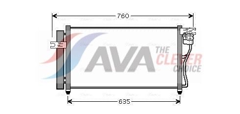 HY5178D AVA Радіатор кондиціонера Accent III 1.4/1.6 05-