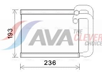 HY6391 AVA Радіатор пічки HYUNDAI SONATA (2010) 2.0 CVVT