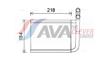 KA6166 AVA Радіатор опалення Kia Rio 05- (Ava)
