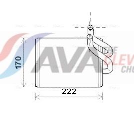 KA6170 AVA Радіатор опалення SORENTO 2.4i/3.5i 02-06 (вир-во AVA)