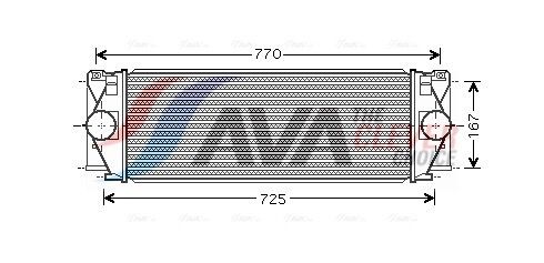 MS4396 AVA Інтеркулер Sprinter 2.2CDI 06-,VW Crafter 2.5TDI 06-