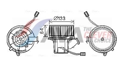 MS8628 AVA Вентилятор салону W204, S204, C218, X218