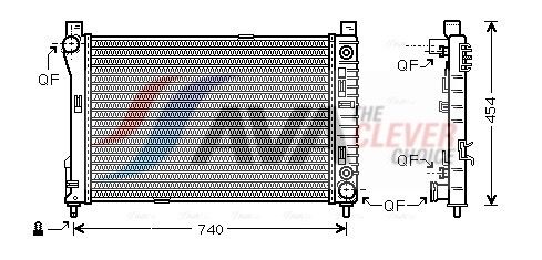 MSA2286 AVA Радіатор охолодження W203 1.8/5.5 00-