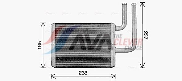MT6284 AVA Радіатор опалення Airtrek, Lancer VII 03-