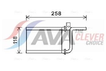MTA6254 AVA Радіатор охолодження MITSUBISHI MONTERO (2007) 3.2 DID